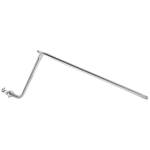 A long stainless steel metal heating element with screws on the end.