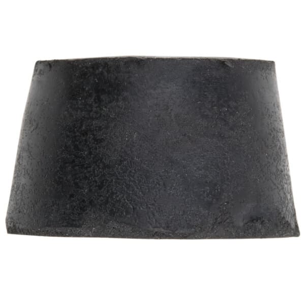 A black rectangular rubber foot with a cylindrical shape.