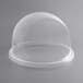 A clear plastic dome with a clear lid for a Carnival King cotton candy machine.