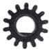 A black Carnival King Kettle Gear with a hole in the middle.