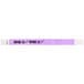 A light purple paper wristband with black text reading "OVER 21" and a white background.