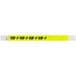 A yellow Carnival King wristband with "VIP" in black text.