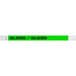 A neon green wristband with black text that says "ALL ACCESS"