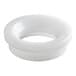 A white plastic front shaft seal for Carnival King granita and slushy machines.