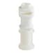 A white plastic tap valve for Carnival King granita and slushy machines.
