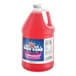A one-gallon jug of Carnival King Pink Lemonade Snow Cone Flavoring Syrup.