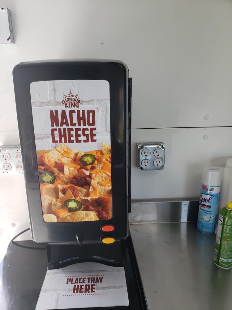 Nacho cheese dispenser from carnival king