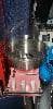 Our new cotton candy machine with the top.tonsecure the treats