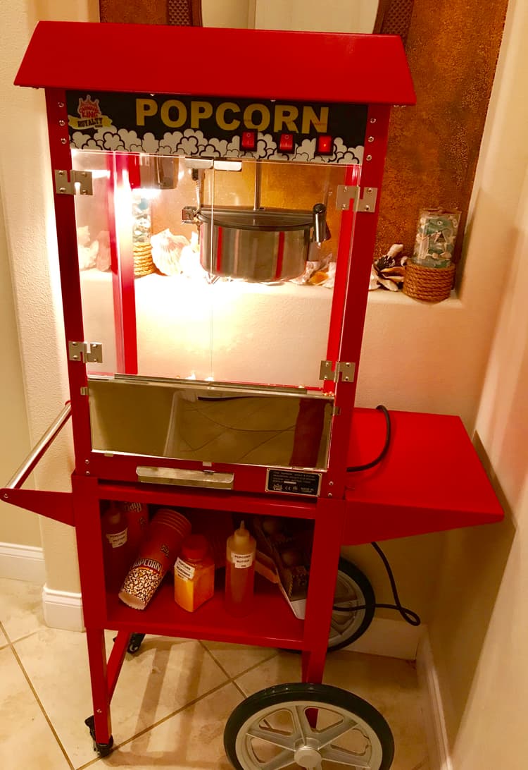 We love our Carnival King Popcorn Machine and Cart we purchased from the Webstaurant Store.  We use it 5 days a week for a healthy snack, movie night, and the neighbors even come over and ask us to make some.  Thank you Webstaurant Store for another top notch product at a great value.