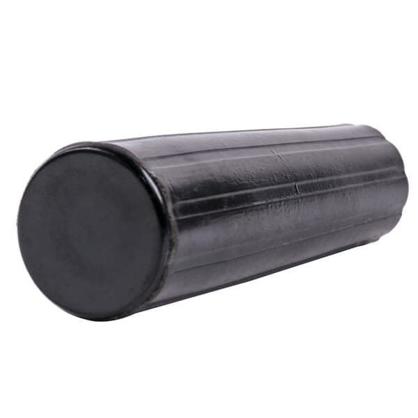 A black rubber cylinder.