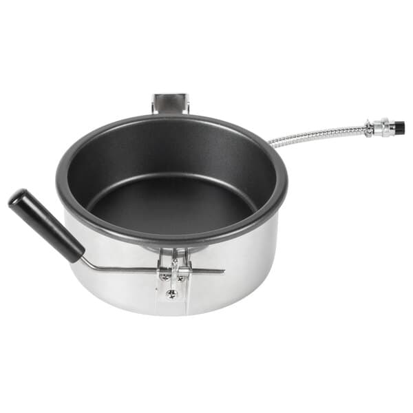 A Carnival King 8 oz. popcorn kettle with a handle.