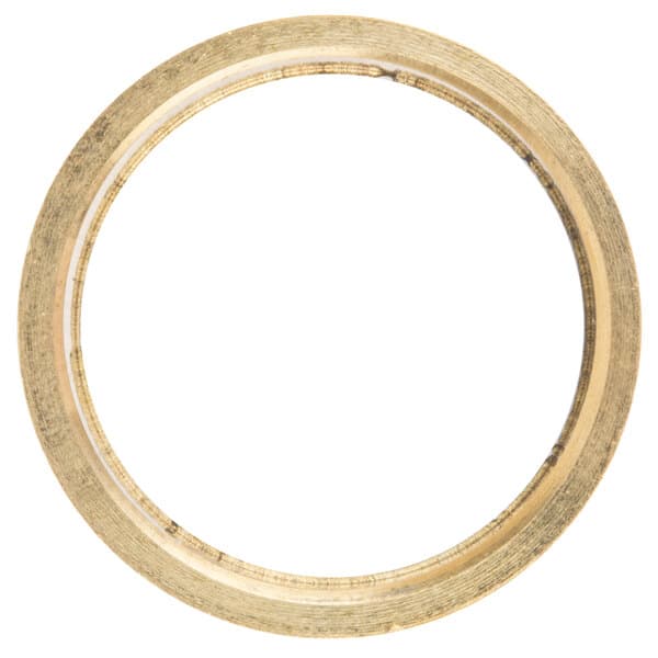 A round copper band with a gold frame.