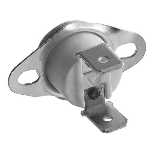 A metal Carnival King Warming Deck Hi-Limit Thermostat with two screws.