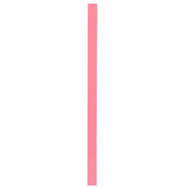 A pink rectangular plastic leg assembly for a cotton candy machine on a white background.
