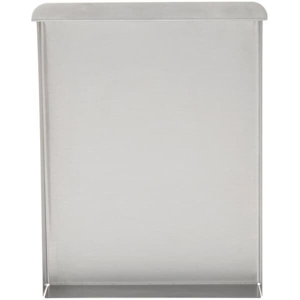 A white rectangular stainless steel crumb tray for a Carnival King popcorn machine.