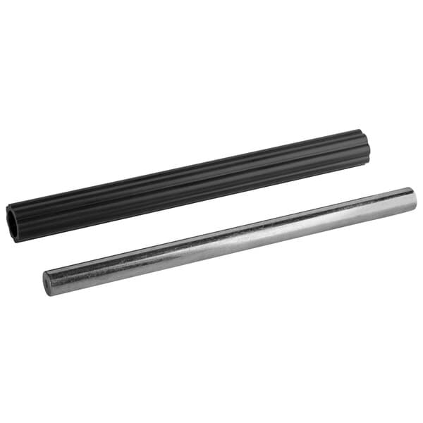 A black and silver metal handle for a Carnival King Waffle Cone Maker.