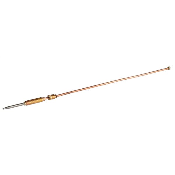 A long copper metal rod with a small metal tip.
