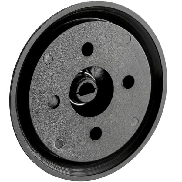 a black round object with holes