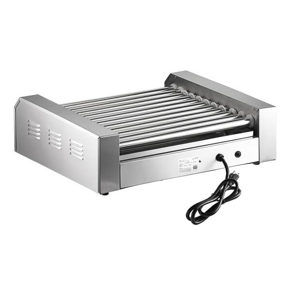 A Carnival King hot dog roller grill with rollers on top and a cord.