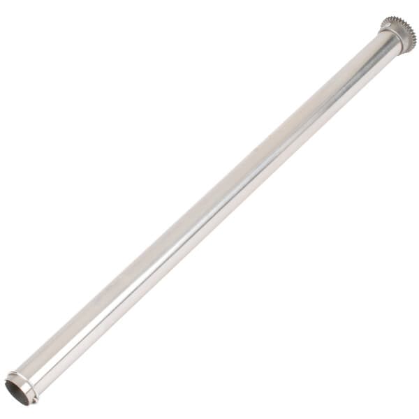 A long stainless steel pipe with a hole on the end.