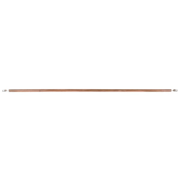 A long thin metal rod with a metal coil at one end.