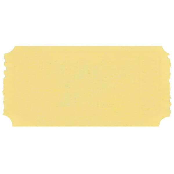 A close-up of a yellow rectangular Carnival King "Admit One" ticket.